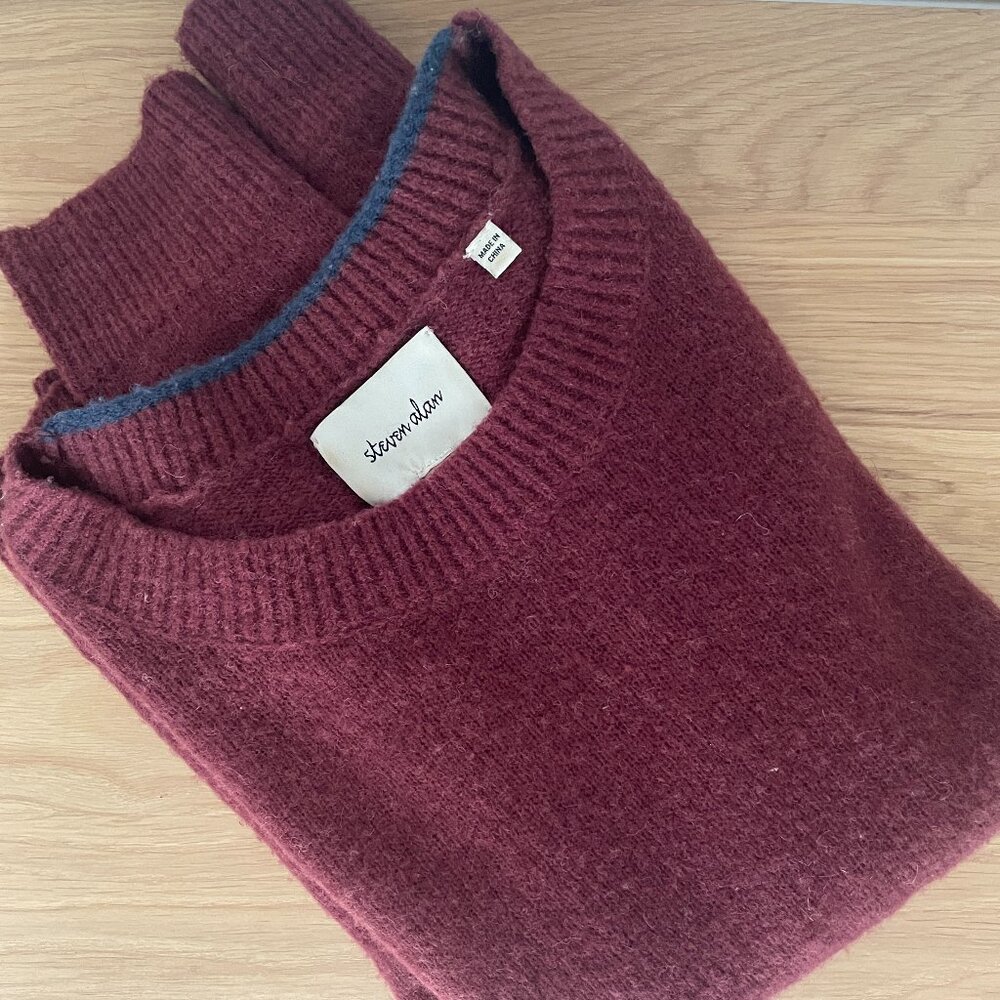 Steven Alan Burgundy Chord Sweater / Size S